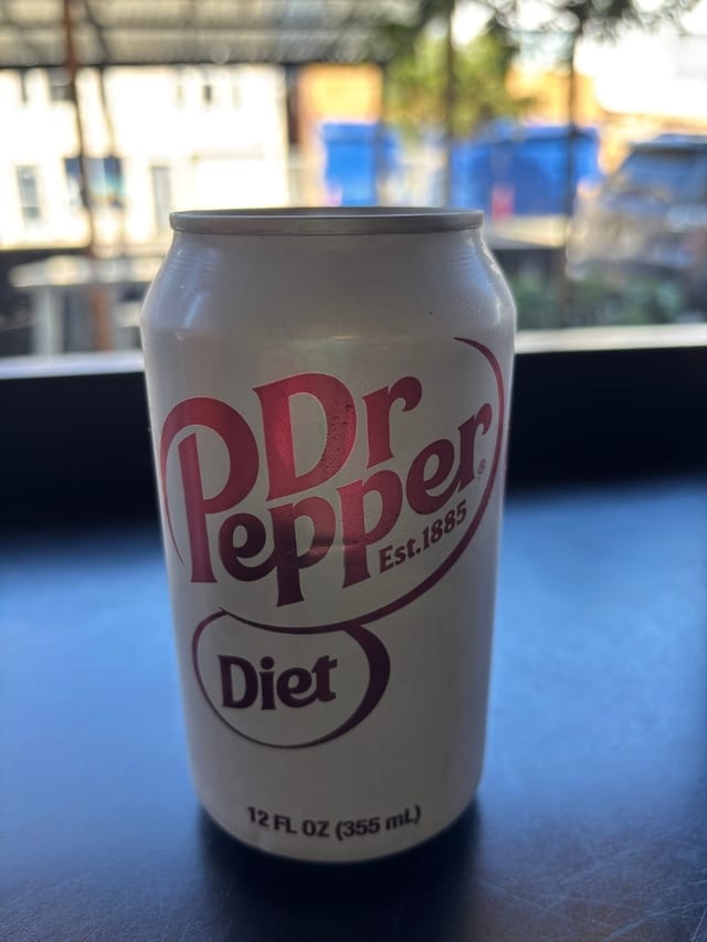 Diet Dr. Pepper.